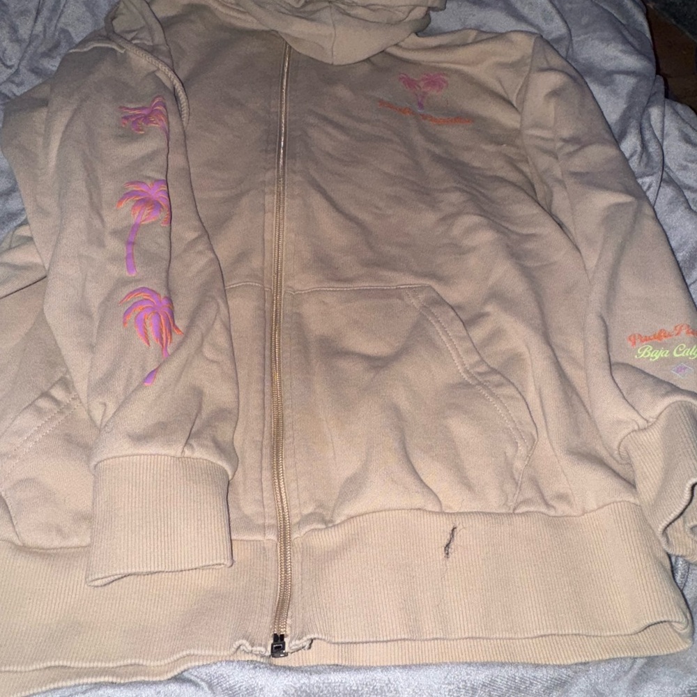 Forever 21 Beige Knit Hoodie